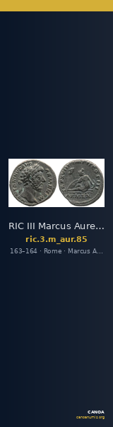 RIC III Marcus Aurelius 85 — CANOA