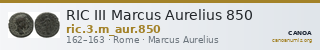 RIC III Marcus Aurelius 850 — CANOA