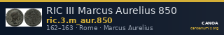 RIC III Marcus Aurelius 850 — CANOA