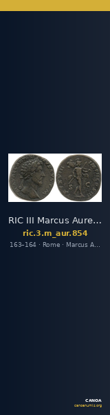 RIC III Marcus Aurelius 854 — CANOA