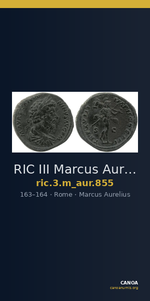 RIC III Marcus Aurelius 855 — CANOA