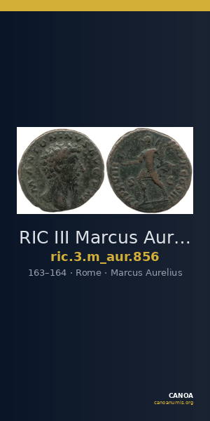 RIC III Marcus Aurelius 856 — CANOA
