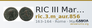 RIC III Marcus Aurelius 856 — CANOA
