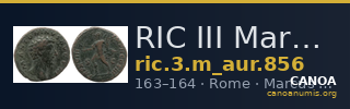 RIC III Marcus Aurelius 856 — CANOA
