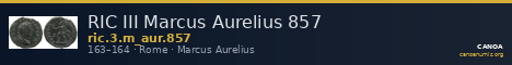 RIC III Marcus Aurelius 857 — CANOA