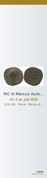 RIC III Marcus Aurelius 858 — CANOA