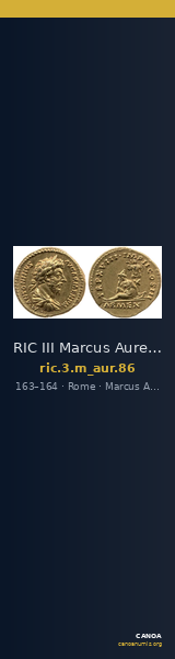 RIC III Marcus Aurelius 86 — CANOA