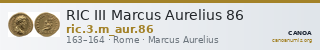 RIC III Marcus Aurelius 86 — CANOA
