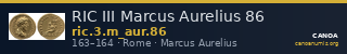 RIC III Marcus Aurelius 86 — CANOA