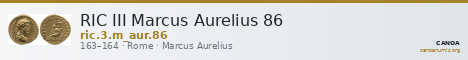 RIC III Marcus Aurelius 86 — CANOA
