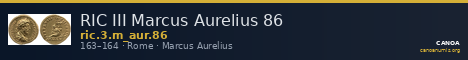 RIC III Marcus Aurelius 86 — CANOA