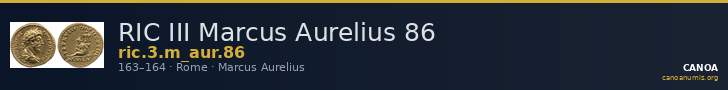 RIC III Marcus Aurelius 86 — CANOA