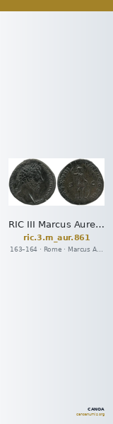 RIC III Marcus Aurelius 861 — CANOA