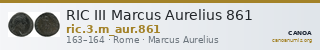 RIC III Marcus Aurelius 861 — CANOA