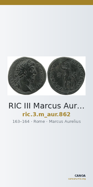 RIC III Marcus Aurelius 862 — CANOA