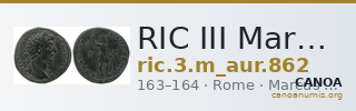 RIC III Marcus Aurelius 862 — CANOA