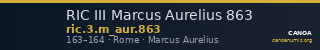 RIC III Marcus Aurelius 863 — CANOA
