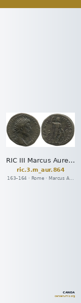 RIC III Marcus Aurelius 864 — CANOA