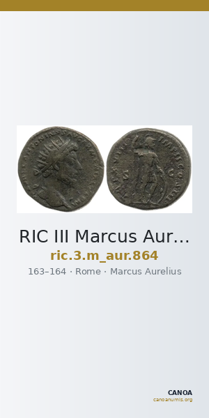 RIC III Marcus Aurelius 864 — CANOA