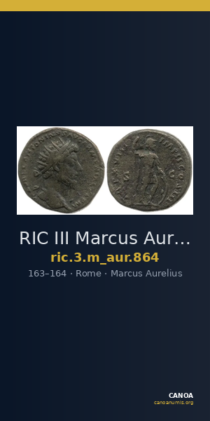 RIC III Marcus Aurelius 864 — CANOA