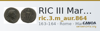 RIC III Marcus Aurelius 864 — CANOA