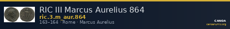 RIC III Marcus Aurelius 864 — CANOA