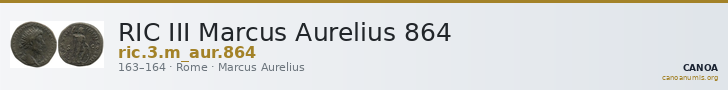 RIC III Marcus Aurelius 864 — CANOA