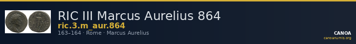 RIC III Marcus Aurelius 864 — CANOA