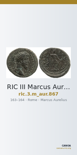 RIC III Marcus Aurelius 867 — CANOA