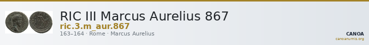 RIC III Marcus Aurelius 867 — CANOA