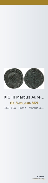 RIC III Marcus Aurelius 869 — CANOA