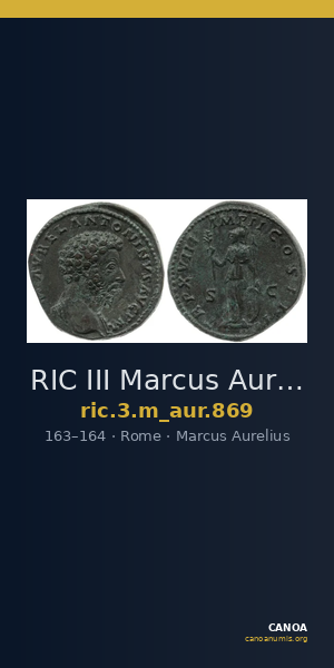RIC III Marcus Aurelius 869 — CANOA
