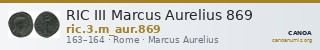 RIC III Marcus Aurelius 869 — CANOA