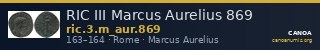 RIC III Marcus Aurelius 869 — CANOA