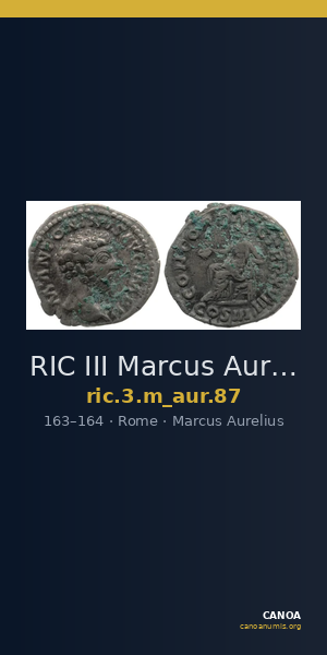RIC III Marcus Aurelius 87 — CANOA