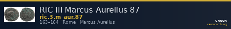 RIC III Marcus Aurelius 87 — CANOA