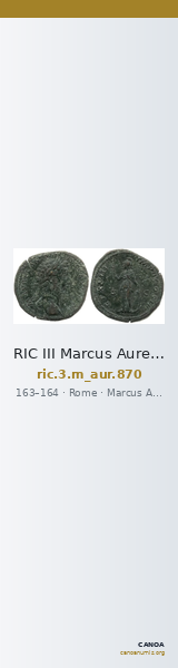 RIC III Marcus Aurelius 870 — CANOA
