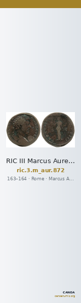 RIC III Marcus Aurelius 872 — CANOA