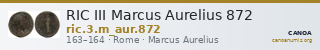 RIC III Marcus Aurelius 872 — CANOA