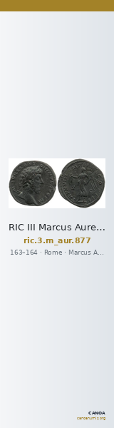 RIC III Marcus Aurelius 877 — CANOA