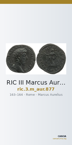 RIC III Marcus Aurelius 877 — CANOA