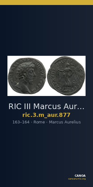 RIC III Marcus Aurelius 877 — CANOA