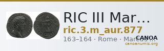 RIC III Marcus Aurelius 877 — CANOA