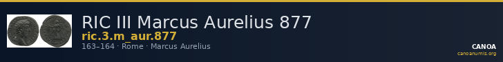 RIC III Marcus Aurelius 877 — CANOA