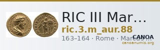 RIC III Marcus Aurelius 88 — CANOA