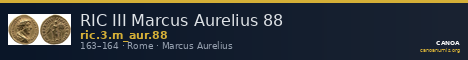 RIC III Marcus Aurelius 88 — CANOA