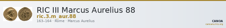 RIC III Marcus Aurelius 88 — CANOA