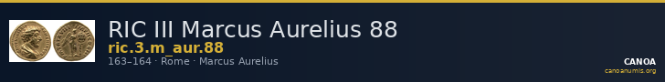 RIC III Marcus Aurelius 88 — CANOA