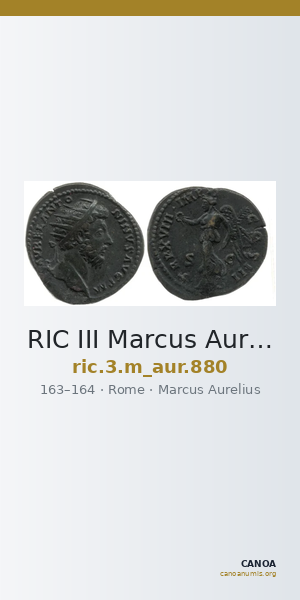 RIC III Marcus Aurelius 880 — CANOA