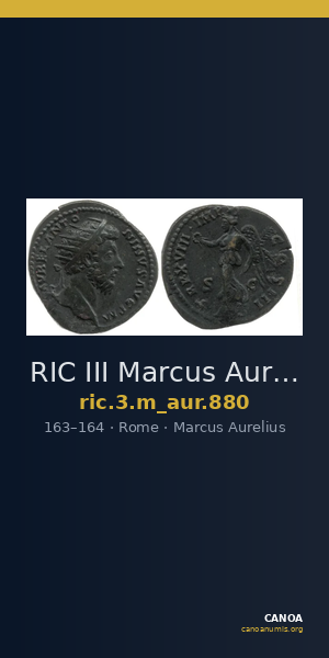 RIC III Marcus Aurelius 880 — CANOA